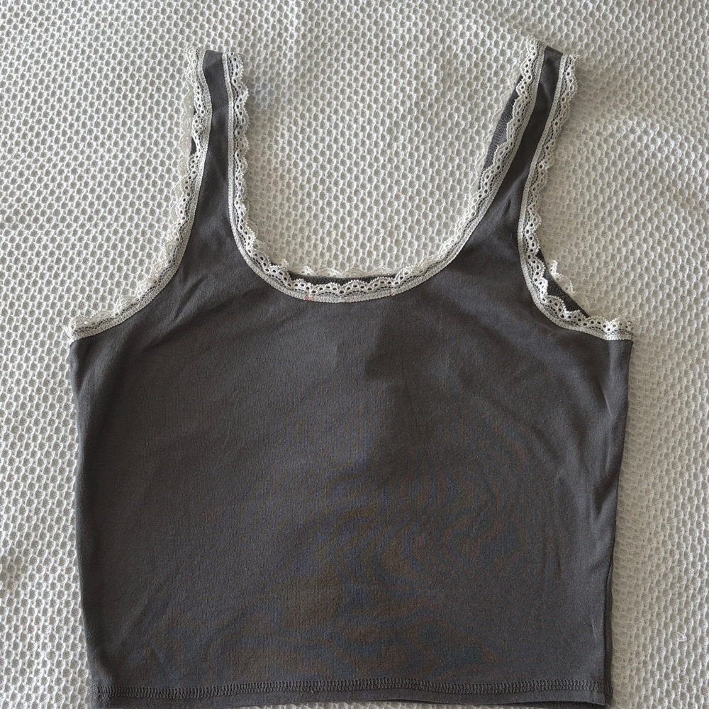 Hello Kitty Gray and White Lace Top - Picture 3 of 5